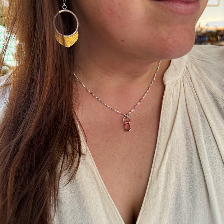 Pink Tourmaline Necklace