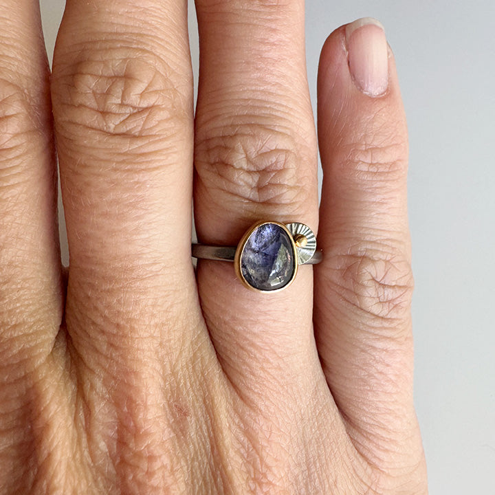 Iolite Guppy Ring