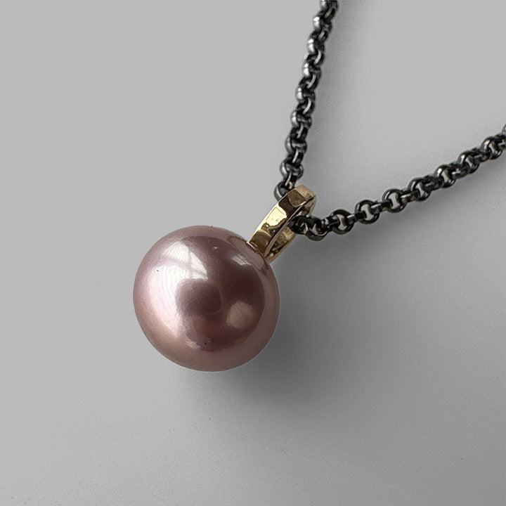 Luna Necklace Lavender Pearl