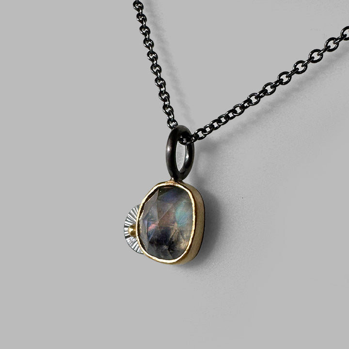 Moonstone Guppy Necklace