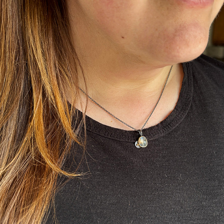 Moonstone Guppy Necklace