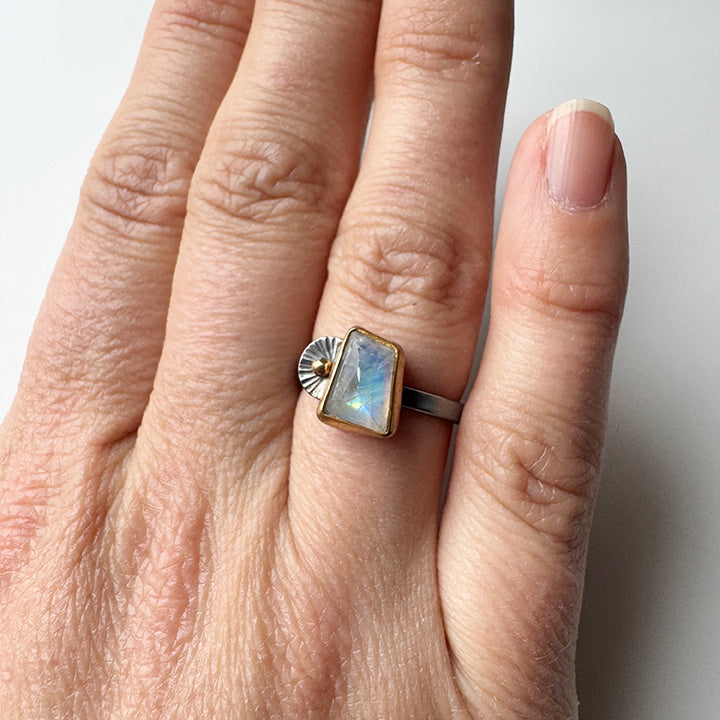 Moonstone Guppy Ring