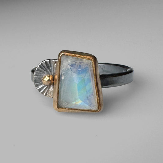 Moonstone Guppy Ring