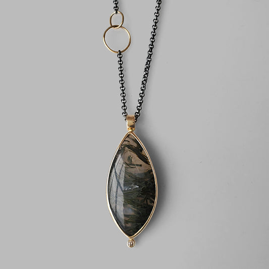 Oregon Moss Agate Necklace