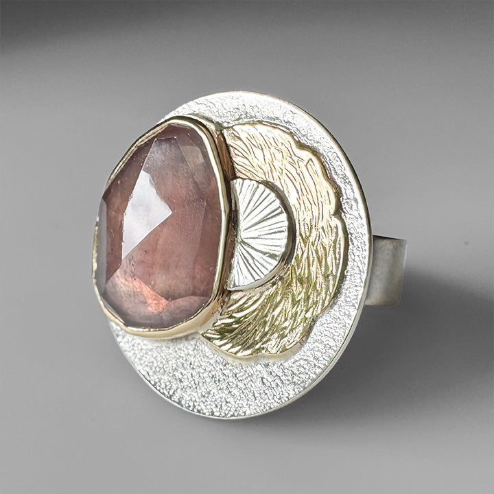 Pink Sapphire Meadow Ring