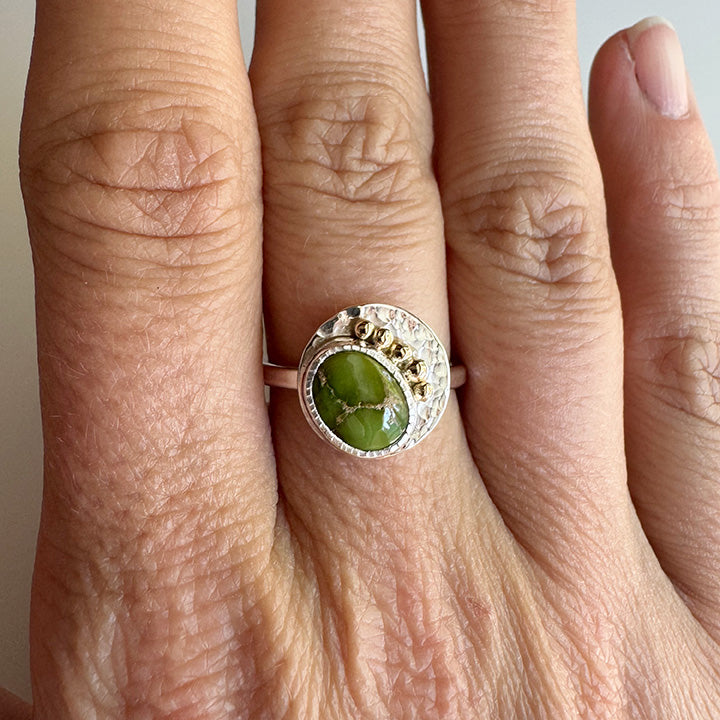 Sonoran Gold Turquoise Roe Ring