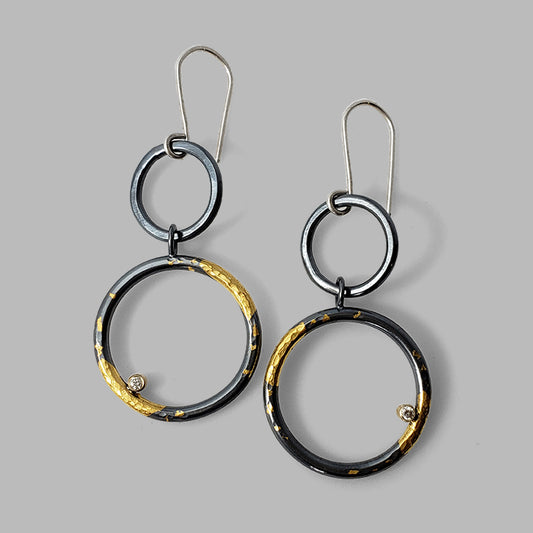 Clearing Earrings with Diamonds