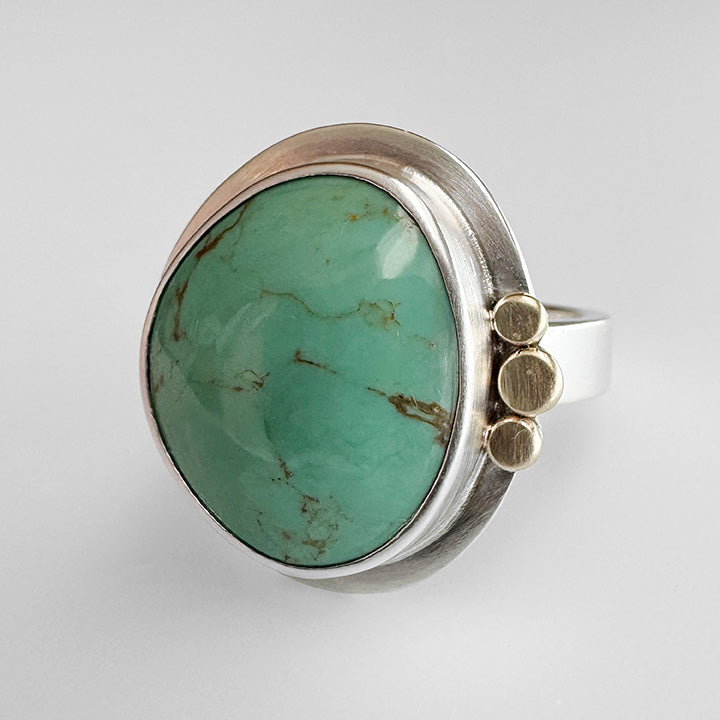 Kingman Turquoise Aura Ring