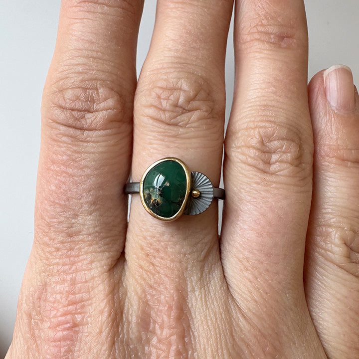 Kingman Turquoise Guppy Ring