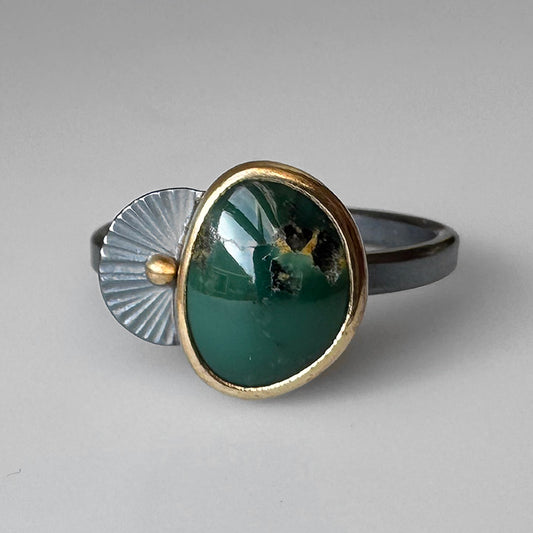 Kingman Turquoise Guppy Ring