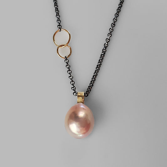 Luna Necklace Pink Edison Pearl