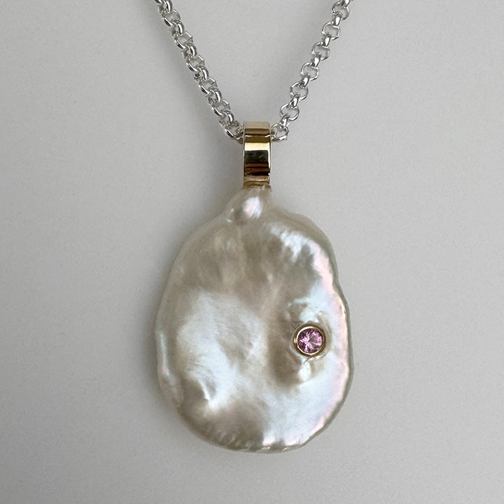 Mona Necklace with Pink Sapphire