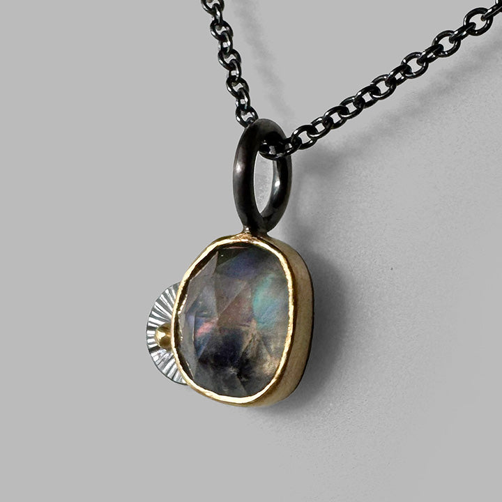 Moonstone Guppy Necklace