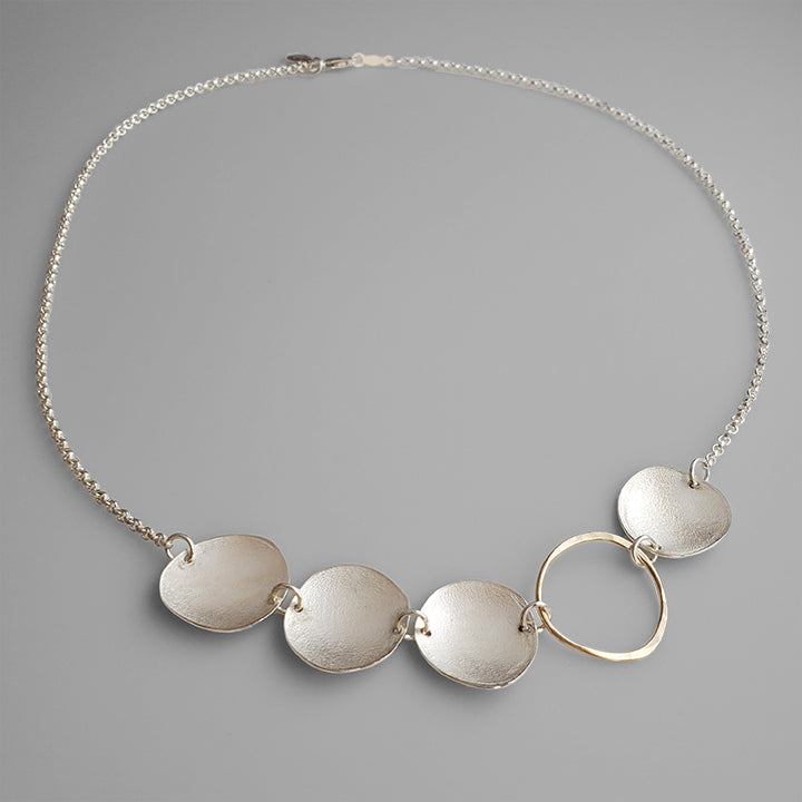 handmade organic charm necklace choker style jewelry