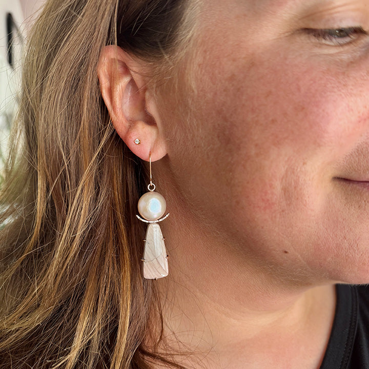 Pink Moon Earrings