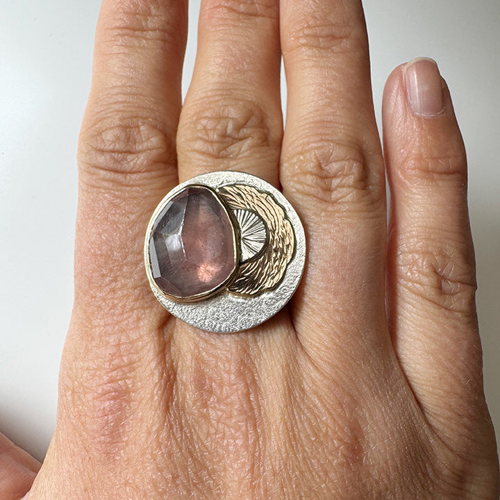 Pink Sapphire Meadow Ring