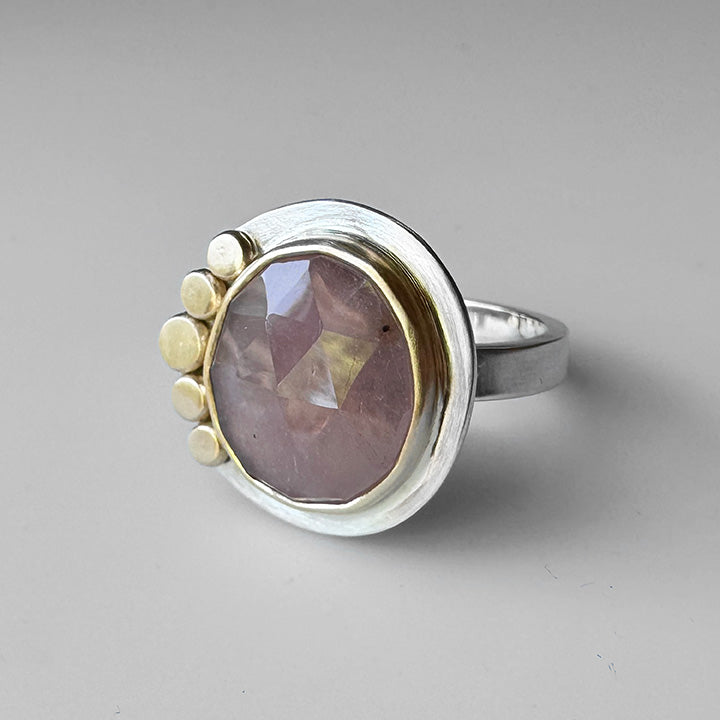 Pink Sapphire Aura Ring