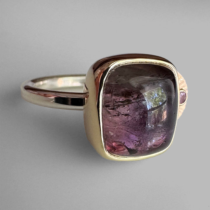 Purple Tourmaline Guppy Ring