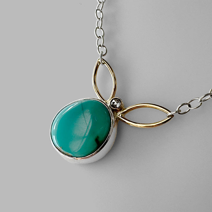 Spring Necklace Royston Turquoise