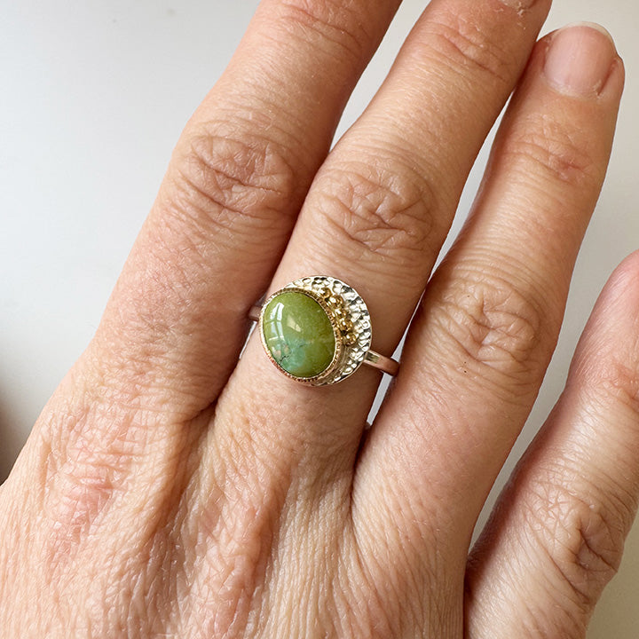 Sonoran Gold Turquoise Roe Ring