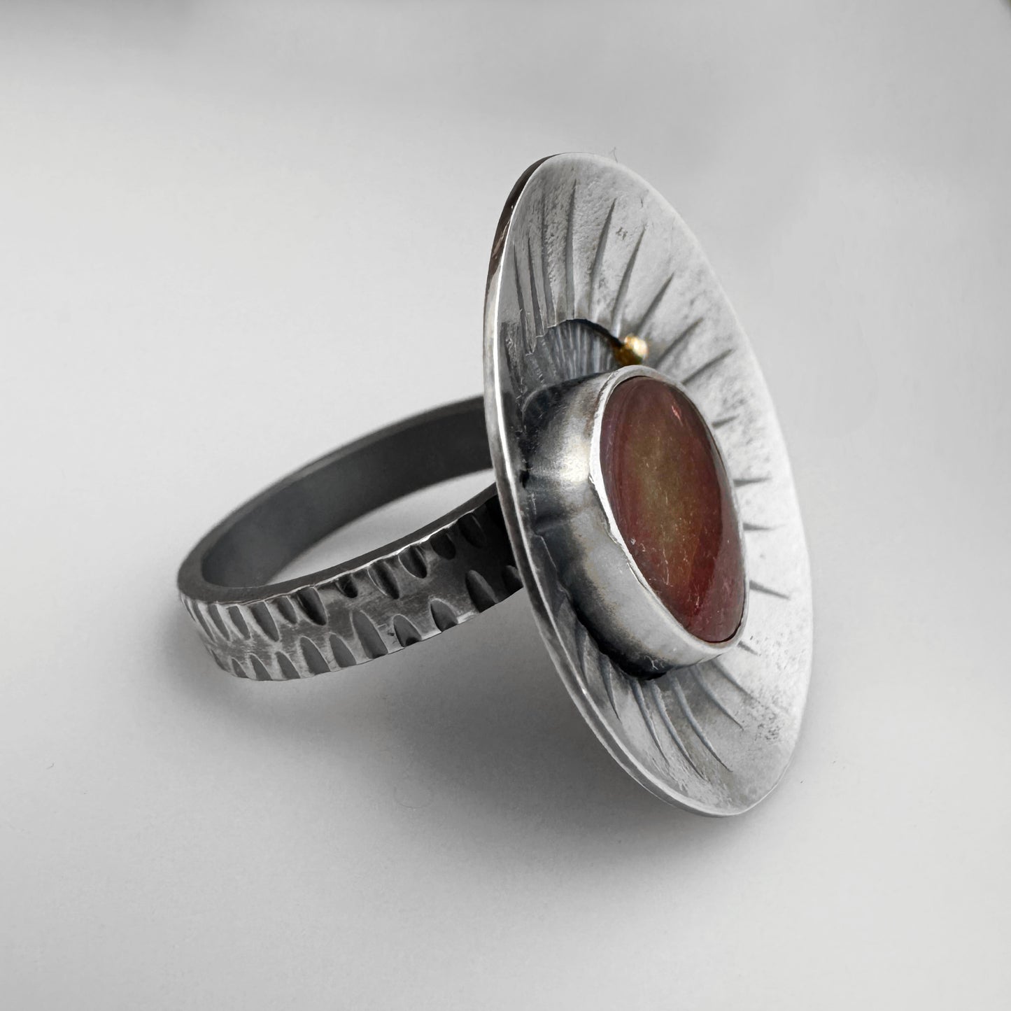 Tourmaline North Star Ring