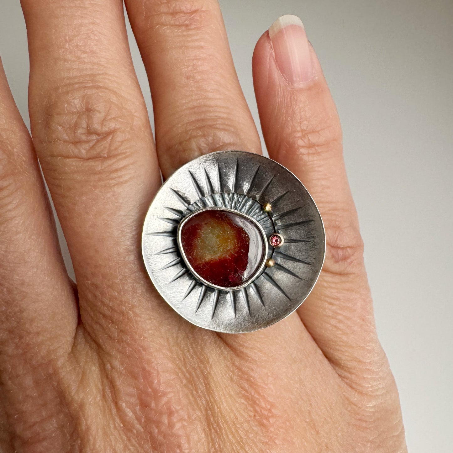 Tourmaline North Star Ring