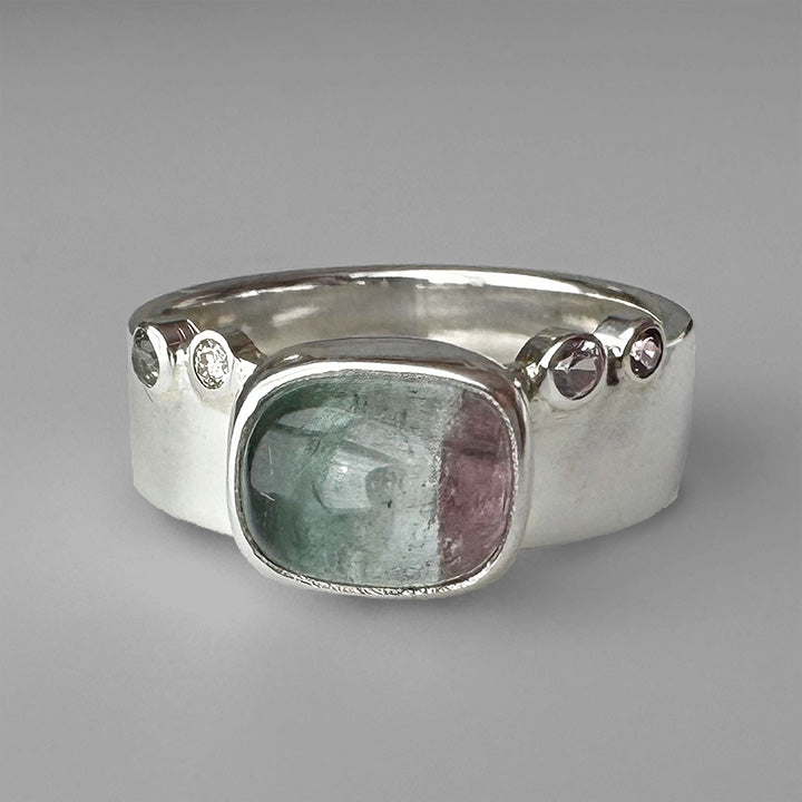 Watermelon Tourmaline Ring