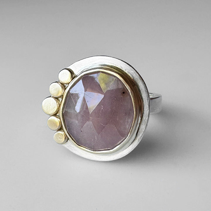 Pink Sapphire Aura Ring